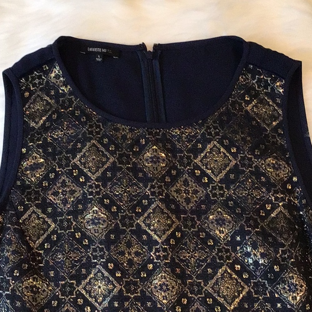 Lafayette 148 Women’s Metallic Front Tunic